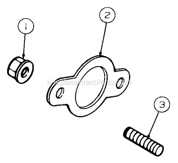 Exhaust Diagram and Parts List for 2206 13A-298M100 Cub Cadet Lawn Tractor